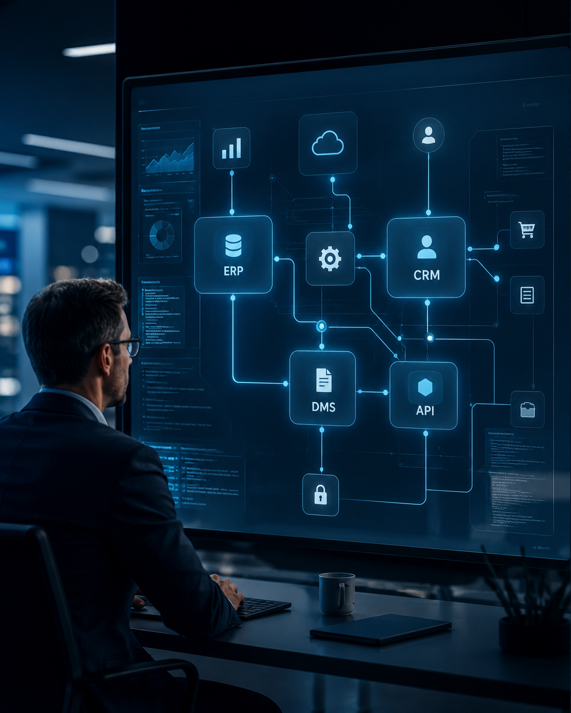 Vernetzte Unternehmenssysteme und Datenflüsse